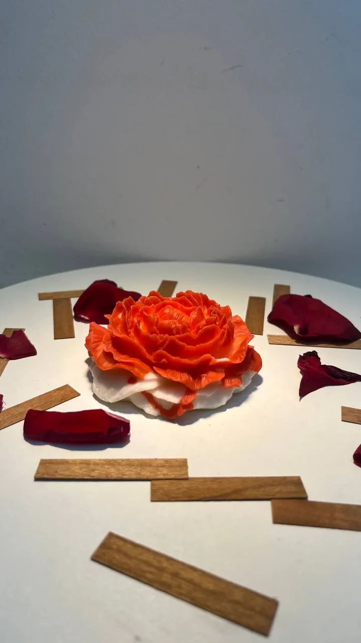 Vela Rosa Escultural